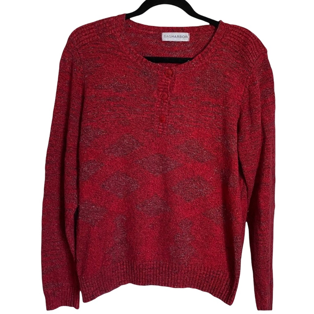 SAG HARBOR RED SWEATER